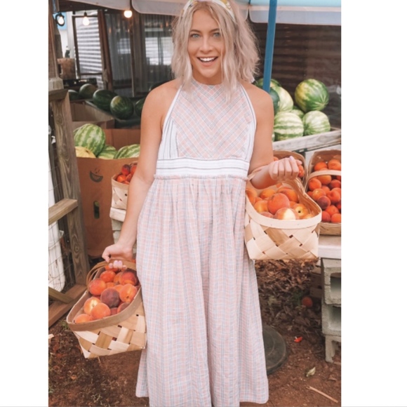 free people color theory midi dress